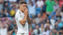 Luka Jovic, con el Real Madrid