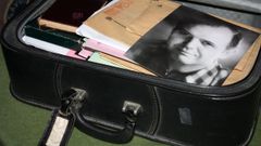 La maleta, con la investigaci�n sobre Federico Garc�a Lorca, hoy custodiada en una notar�a de Granada.