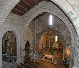 Vista de Santa Mar�a das Areas en un imagen anterior a la restauraci�n. 