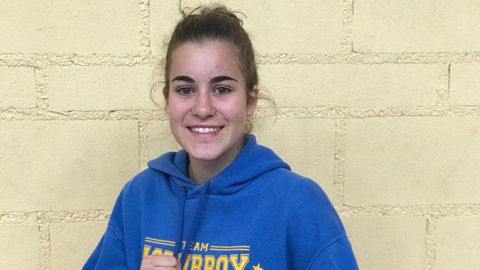 Laura Fuertes, campeona de Espaa por clubs de boxeo en 2015