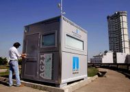 Caseta de vigilancia de la calidad del aire en Santa Margarita, en una imagen de archivo.