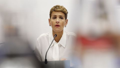 La presidenta de Navarra, María Chivite, en una imagen de archivo.