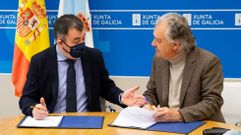 El conselleiro de Educaci�n, Rom�n Rodr�guez, firm� el convenio con el alcalde de Caldas, Juan Manuel Rey