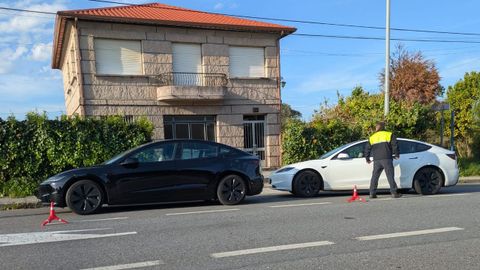 La Polic�a Local de Vigo inmoviliz� a varios VTC que operaban en Vigo durante la celebraci�n de Conxemar.