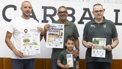 La presentaci�n de las tres citas, ayer en el Concello carball�s.