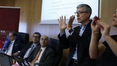 Marco M. Mu�oz, director de la Oficina de Iniciativas Globales del MIT (siglas en ingl�s del Instituto de Tecnolog�a de Massachusetts), la primera universidad del mundo en investigaci�n, en la conferencia que pronunci� en A Coru�a en mayo del 2017 en el marco del programa de la C�tedra Inditex-UDC