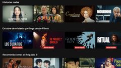 Imagen del cat�logo de Netflix con las pel�culas y documentales de Filmin
