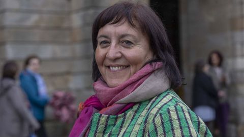 A cantante Ux�a Senlle (Sangui�eda, Mos, 1962).