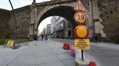 El acceso hoy al centro de Lugo ya est limitado