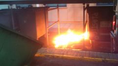 El contenedor que ardi� esta ma�ana en Foz era subterr�neo y est� en Trapero Pardo.