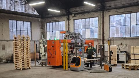 Empresa de embalajes industriales en Recoaro, en el noreste de Italia.