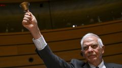 Borrell, el lunes en Luxemburgo durante la reunin del Consejo de ministros de Exteriores europeos.