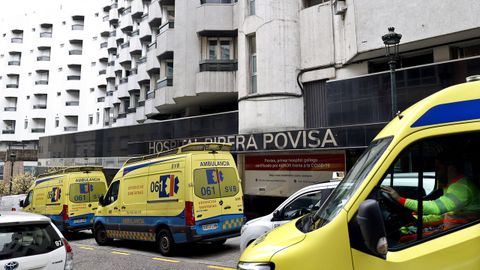 Entrada del Hospital Povisa de Vigo