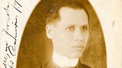 Ram�n Marcote, nunha postal enviada � s�a nai no ano 1919
