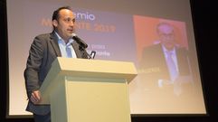 Walter Pardo, de Malante, en la entrega de este galard�n en el 2019, a Xelucho Abella