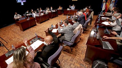 Pleno de la corporación municipal de Pontevedra
