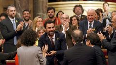 En directo, constituci�n del Parlamento de Catalu�a