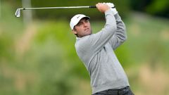 Scheffler, en el hoyo 10 durante la primera jornada del PGA.