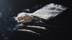 Imagen de archivo de una recreacin de droga similar al polvo del mono y la cocana