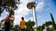 Vista del faro de Moncloa en Madrid.