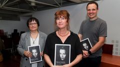 La escritora, Arancha Est�vez, en la presentaci�n de su obra sobre Mar�a Casares en el Kiosco Alfonso.