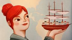 ILUSTRACI�N SOBRE LA GALLEGA ISABEL ZENDAL INCLU�DA EN EL LIBRO  ENFERMERAS INVISIBLES 