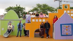 A comisi�n de festas do San Xo�n, nun dos novos parques estreados na vila carballesa