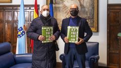 Luis Soria y Manuel Baltar durante la reuni�n que ambos mantuvieron en la Diputaci�n provincial 