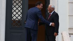 Costay Montenegro se reunieron el mircoles en la residencia oficial de So Bento para iniciar el traspaso de funciones.