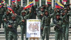 Miembros de la Fuerza Armada Nacional Bolivariana (FANB), durante unos ejercicios militares en Caracas en septiembre