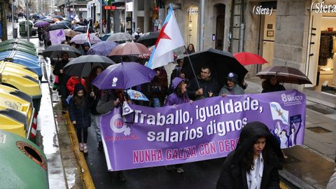 As se vivi el 8M en Pontevedra.