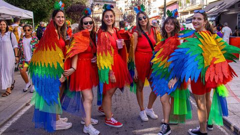 Las fiestas de entroido de ver�n tiene cada vez m�s adeptos. En la imagen, el de Redondela.