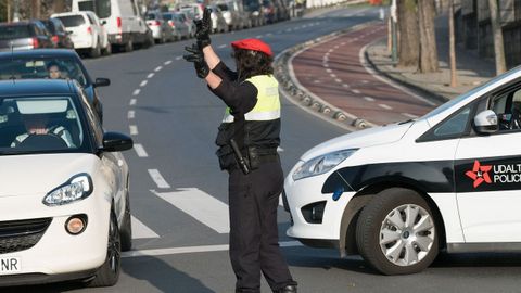 Imagen de archivo de un agente de la Polica Municipal de Bilbao.