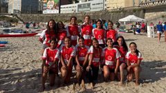 Algunas de las deportistas del Sysca que compitieron en A Coru�a