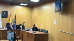 El acusado compareci� por videoconferencia desde la c�rcel.