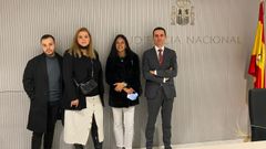 Los participantes en las pr�cticas que fueron tuteladas por el magistrado ourensanos Jos� Luis Castro de Antonio