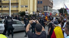 Altercados a la salida de la puerto de Ceuta