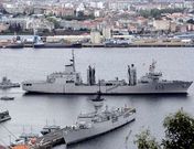 El �Pati�o�, en la fotograf�a, saliendo de la r�a de Ferrol para realizar un operativo. 