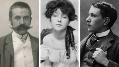 El arquitecto Stanford White, la joven modelo art�stica Evelyn Nesbit y el heredero Harry K. Thaw, los implicados en el��juicio del siglo�