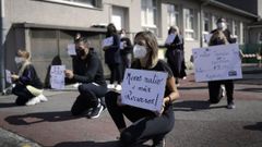 En septiembre del 2020 los profesores del CEIP Rabadeira protestaron para conseguir m�s personal