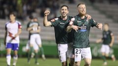 Hber y Carlos Vicente en una imagen del partido ante el Rayo Majadahonda