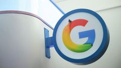 Un logo de Google, en Berl�n