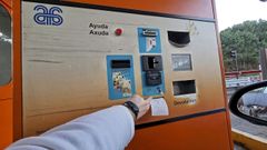 Imagen del pago en el peaje de la AP-9, que gestiona Audasa