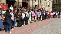 Muestras de repulsa al crimen de Valga