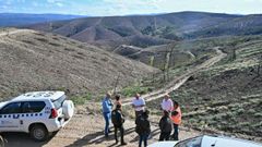 En los montes de Laza y Castrelo do Val se hacen obras de restauraci�n forestal tras el incendio de O�mbra en el 2025.