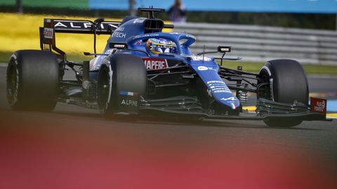 Fernando Alonso en el Gran Premio de Blgica