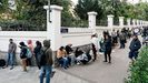 El pasado abril las colas eran habituales en Madrid