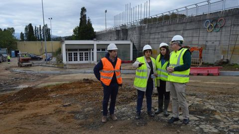 Ana Rivas visita las obras de las pistas de San L�zaro
