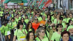Imagen de la marcha contra el c�ncer en A Coru�a en su edici�n del 2024
