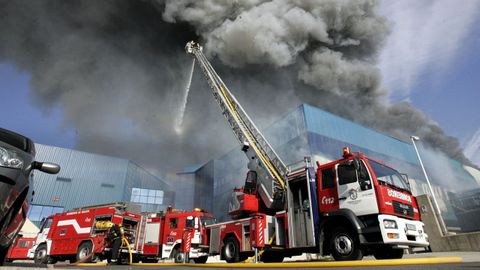 Incendio en Congalsa, en A Pobra, en el 2007